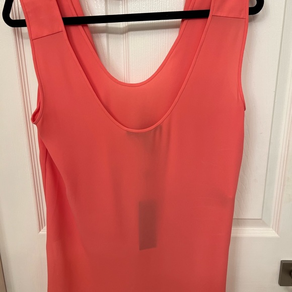 BCBG High Low Nicoleta Wrap Top in Pink Coral. Size S. NWT. - Picture 5 of 9